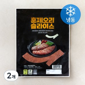 GAMI 중국산 훈제오리 슬라이스 (냉동), 800g, 2개