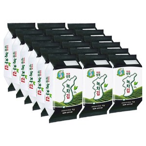 지도표성경 녹차식탁김 감사2호 4g x 18p 선물세트, 1세트