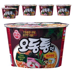 오뚜기 오동통면 용기 100g, 6개