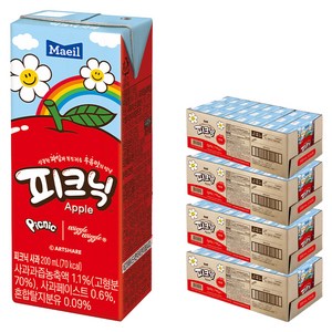 매일유업 피크닉 사과맛, 200ml, 96개