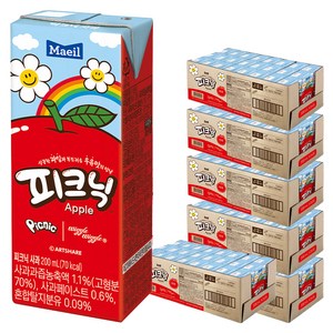 피크닉 사과맛, 200ml, 144개