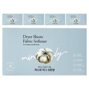 미닉스 건조기 시트 퍼스트 허그 코튼향 본품