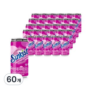 썬키스트 제로 자두자몽 소다, 190ml, 60개