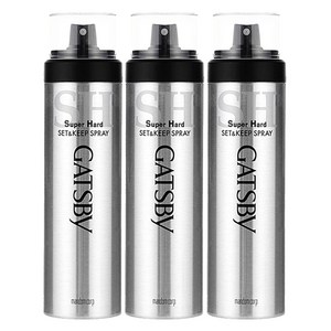 갸스비 셋&킵 슈퍼하드 헤어스프레이, 263ml, 3개