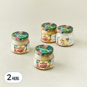 푸드케어 중기 7~8개월 클레 프로틴 이유식 한우귀리죽 150g + 한우펌킨죽 150g + 한우병아리콩죽 150g + 아기백숙 150g 세트, 600g, 2세트