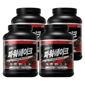 칼로바이 퍼펙트 파워쉐이크 초코맛 단백질보충제, 2kg, 4개