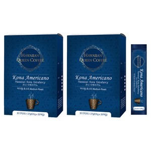 하와이안퀸커피 코나아메리카노 스틱커피, 900mg, 30개입, 2개
