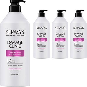 케라시스 데미지 클리닉 단백질 샴푸, 980ml, 4개