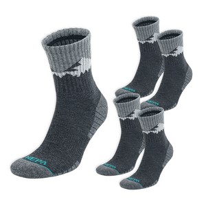 네파 마운틴 피크 쿠션 미들삭스 5켤레 세트, L, 다크그레이, 1세트