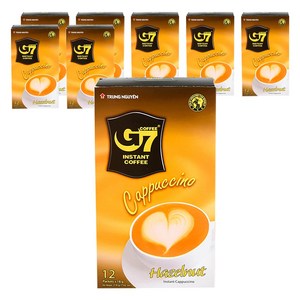 G7 카푸치노 헤이즐넛 커피믹스 수출용