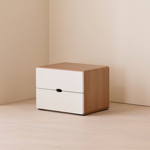 제이디퍼니처 로미 서랍장 협탁, 아카시아화이트, 1개