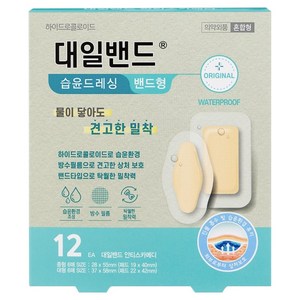 대일밴드 안티스카메디 습윤드레싱 방수밴드 2종, 중형(28 x 55..., 12개입, 1개