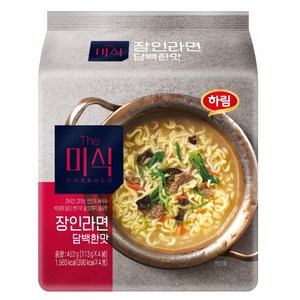 더미식 장인라면 담백한맛 113g, 4개, (1팩)