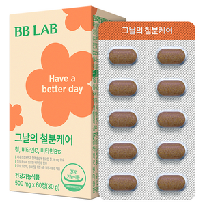 비비랩 그날의 철분케어, 60정, 1개