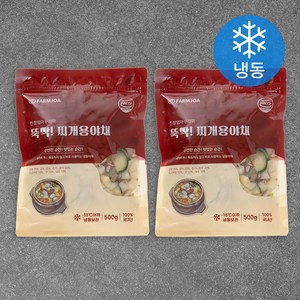 친정엄마꾸러미 뚝딱! 찌개용 채소 (냉동), 500g, 2개