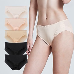 보디가드 여성용 심플 미디 노라인 햄라인 삼각팬티 5매입