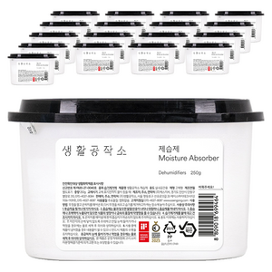 생활공작소 제습제 본품, 250g, 18개