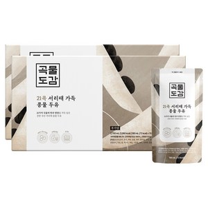 곡물도감 국산 무가당 21곡 서리태 가득 콩물두유, 180ml, 30개