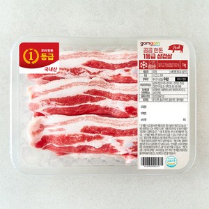 곰곰 한돈 1등급 삼겹살 (냉장), 1kg, 1개