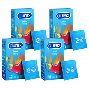 듀렉스 러브 일반형 콘돔, 10개입, 4개