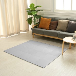 다드림 EVA 어린이안전인증 퍼즐매트 10p + 테두리 마감재 15p, 그레이, 30x30x1.2c..., 1세트