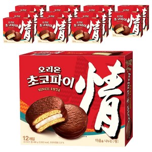 오리온초코파이 정, 468g, 12개