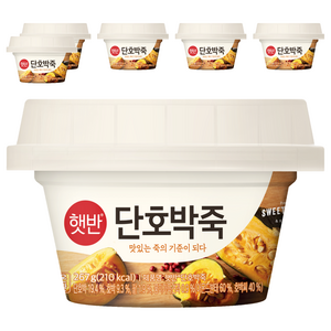 햇반 단호박죽, 267g, 6개