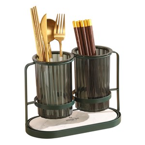 착한살림 모던 2구 규조토 물빠짐 수저통