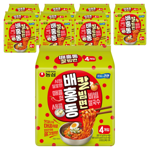 배홍동 칼빔면 128g, 32개, (4개입 X 8팩)