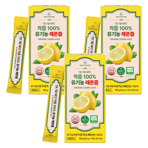 파이토메이드 1포 1알 NFC 착즙 유기농 레몬즙 14p, 280g, 3개