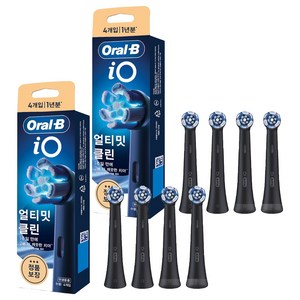 오랄비 iO 얼티밋클린 블랙 전동칫솔 리필모