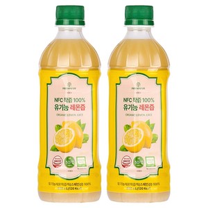 파이토메이드 NFC착즙 100% 유기농 레몬즙, 500ml, 2개