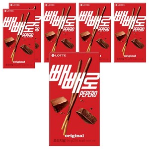 롯데웰푸드 빼빼로 초코, 54g, 6개