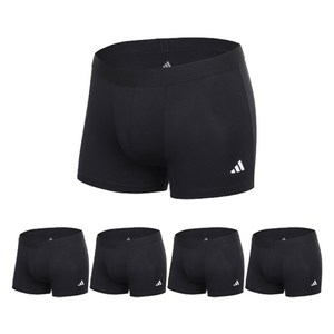 아디다스 뉴로고 남성용 블랙패키지 드로즈 팬티 5종 세트