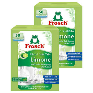 프로쉬 그린레몬 올인원 식기세척용 타블렛 50p, 900g, 2개