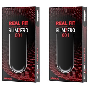 슬림제로 001 리얼핏 콘돔, 8개입, 2개