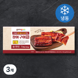 구워져 렌지돌려 바로먹는 장어 구이 (매콤한 맛), 140g, 3개