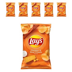 레이즈 체다 앤 사워크림 감자칩, 184.2g, 6개