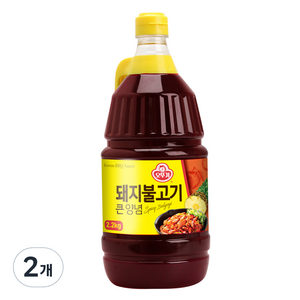 오뚜기 돼지불고기 큰 양념, 2.2kg, 2개