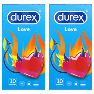 듀렉스 러브 일반형 콘돔, 10개입, 2개