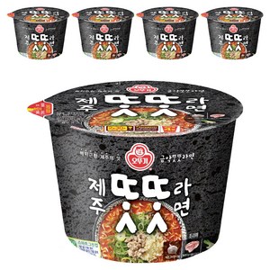 오뚜기 제주똣똣라면 용기 100g, 5개