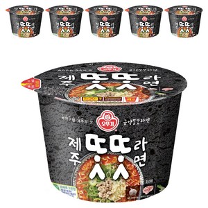 오뚜기 제주똣똣라면 용기 100g, 6개