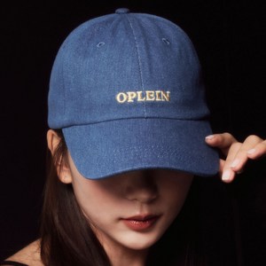 오플랑 데님 볼캡 레터링 로고 O35I007