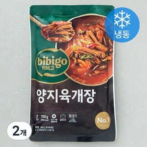 비비고 양지육개장 2인분 (냉동), 700g, 2개