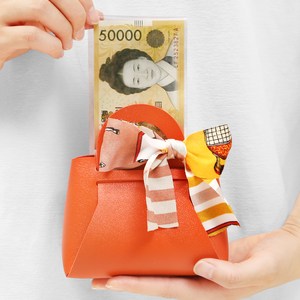리드홈 부모님 용돈 반전 미니백 + 용돈봉투 + 머니박스 + 메세지카드 세트, 오렌지, 1세트