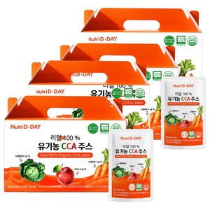 뉴트리디데이 리얼 유기농 CCA 주스 20p, 2kg, 4개
