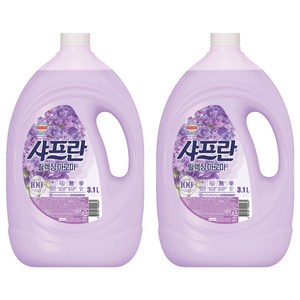 샤프란 플러스 섬유유연제 릴렉싱아로마 본품, 3.1L, 2개