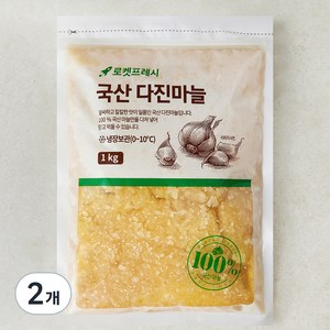 국산 다진마늘, 1kg, 2개
