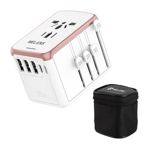 멜리언스 해외여행용 5포트 초고속충전 멀티 어댑터 화이트 PD35W ML-OL1