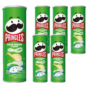 프링글스 사워크림 앤 어니언, 110g, 6개